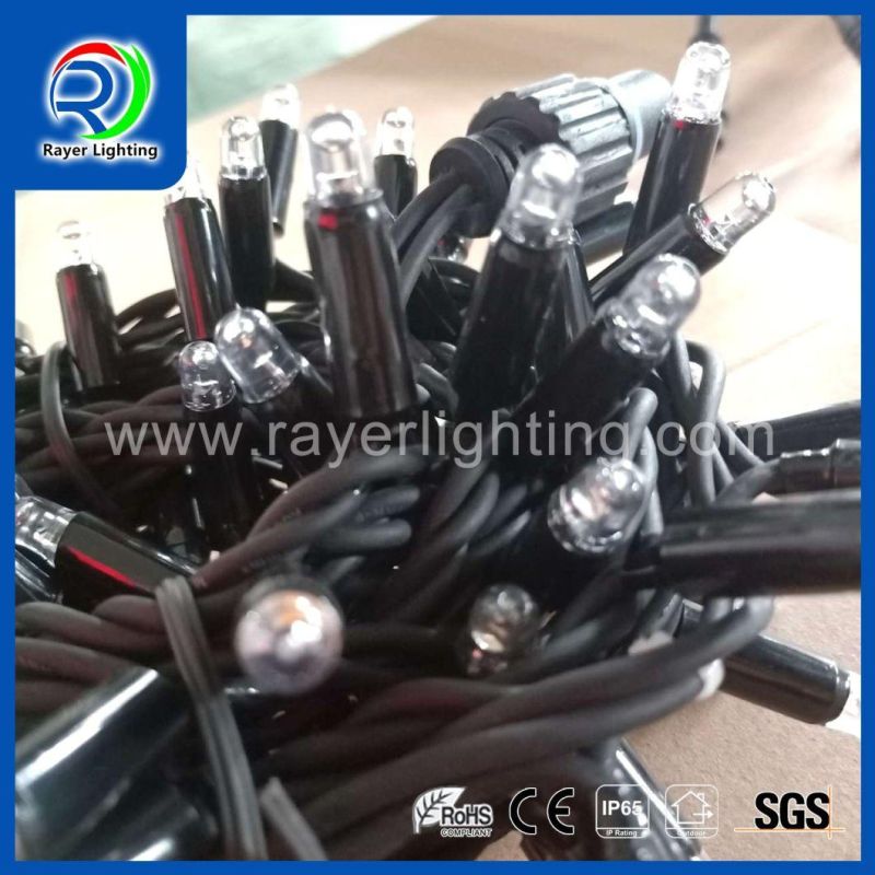 LED String Light LED Rubber Cable Waterproof Outdoor Holiday Lights