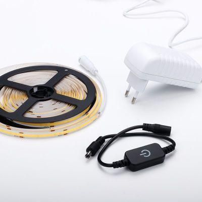 Hot Sale Remote Control LED AC220V No Light Point Living Room Decoration LED COB Light Strip