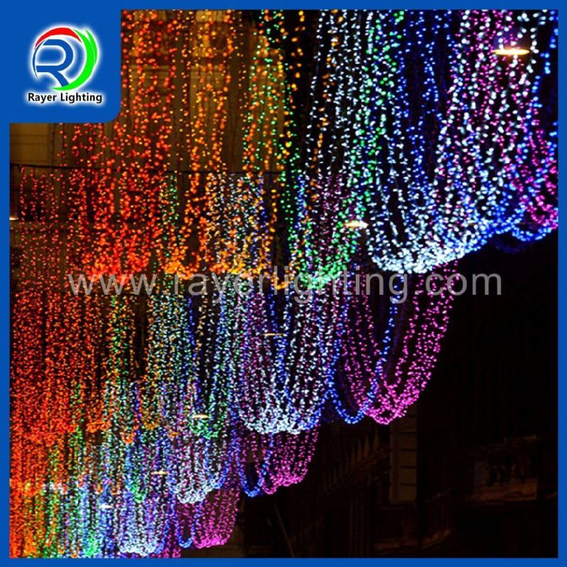 10m 100 Lights RGB Auto Flicker Outdoor LED Decoration Lights