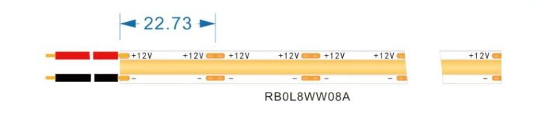 Ra90 DC12V 4000K LED COB Strip Light Super Bright for Project