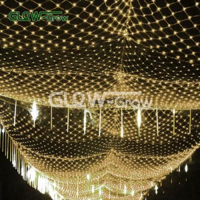 800 LED 56W Christmas Crystal Net Light for Fence Shrub Decoratin