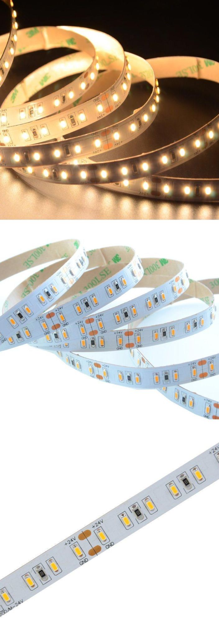 SMD3014 120LEDs/m DC24V 10mm Flexible LED Strip with High Quality