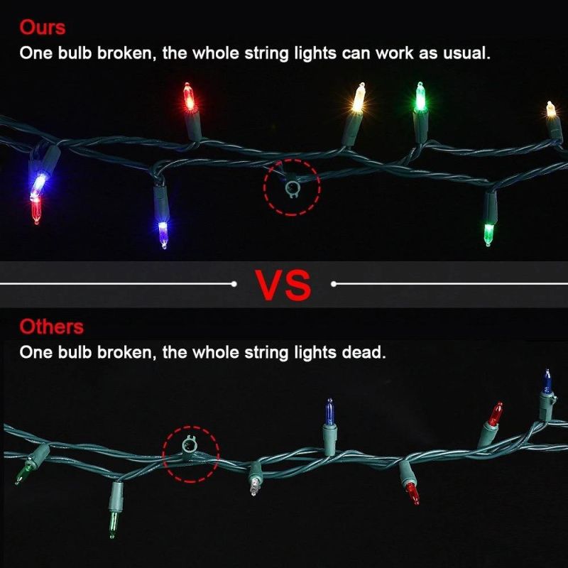 120V UL 100 LED Mini Christmas String Lights for Christmas Decoration