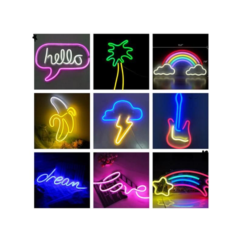 LED Neon Light Full Range Acrylic Transparent Backboard Neon Lights