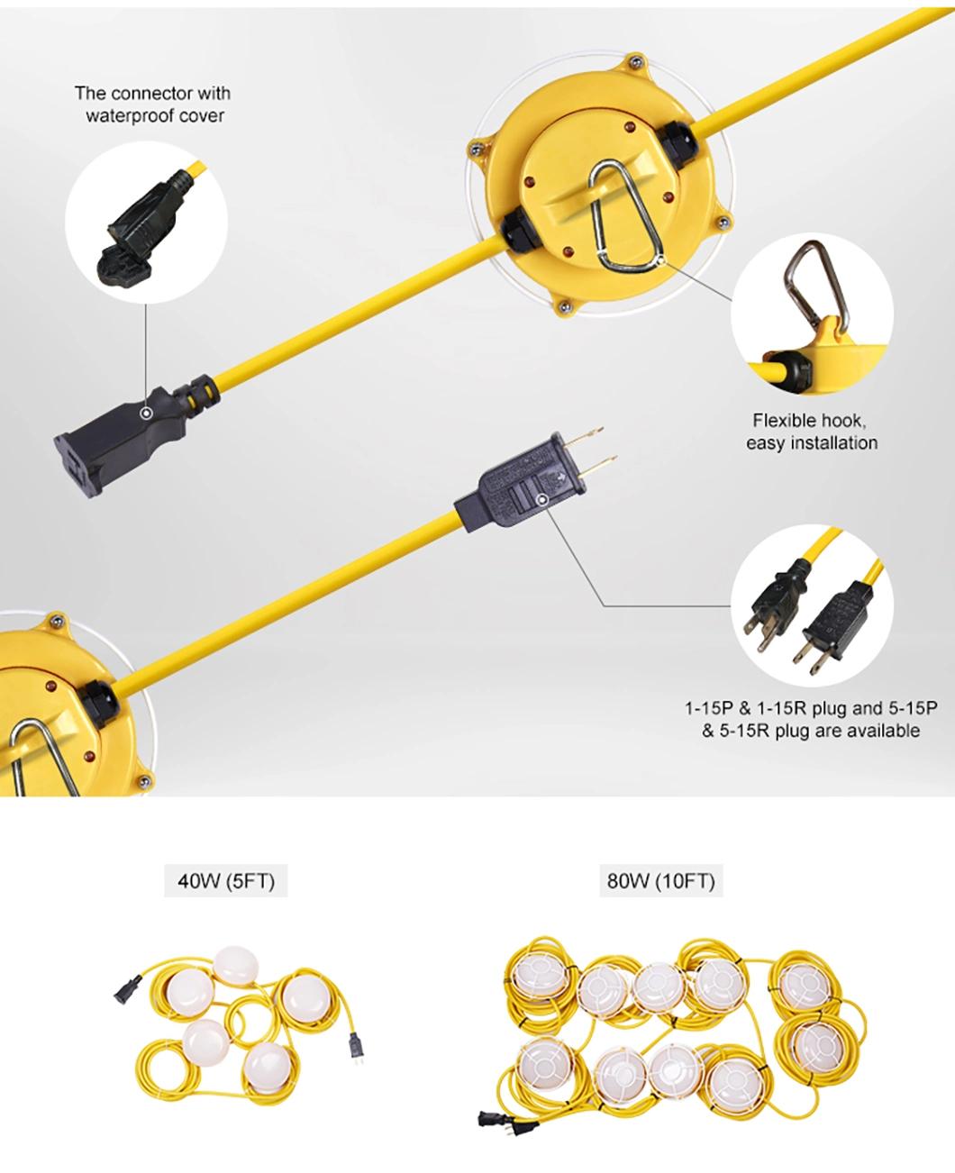 5years Warranty Hypaethral Battery Emergency Luminaire Low Glare LED 50W LED Construction Work Lamp