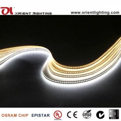 UL Ce Epistar 2835 2700K 19W/M 12V IP20 High CIR Tape LED Strip Light