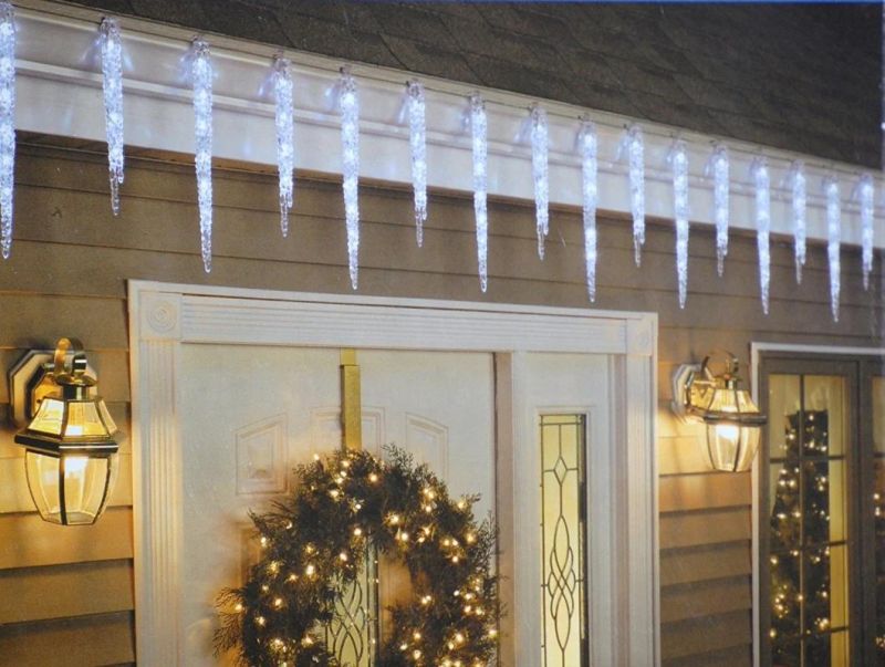 UL Listed Indoor and Outdoor 10 LED Icicle Light