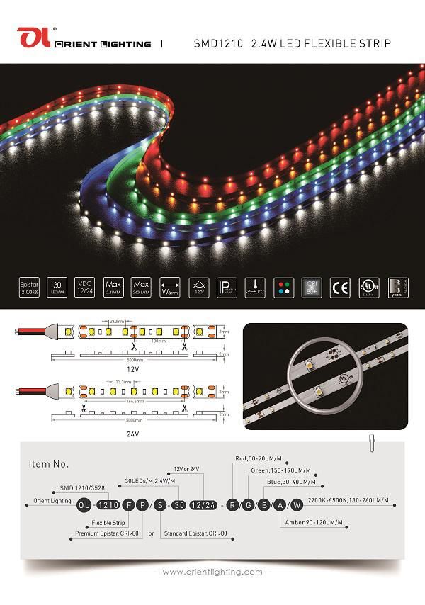 UL Ce SMD Flexible Multiple Color LED Strip Light