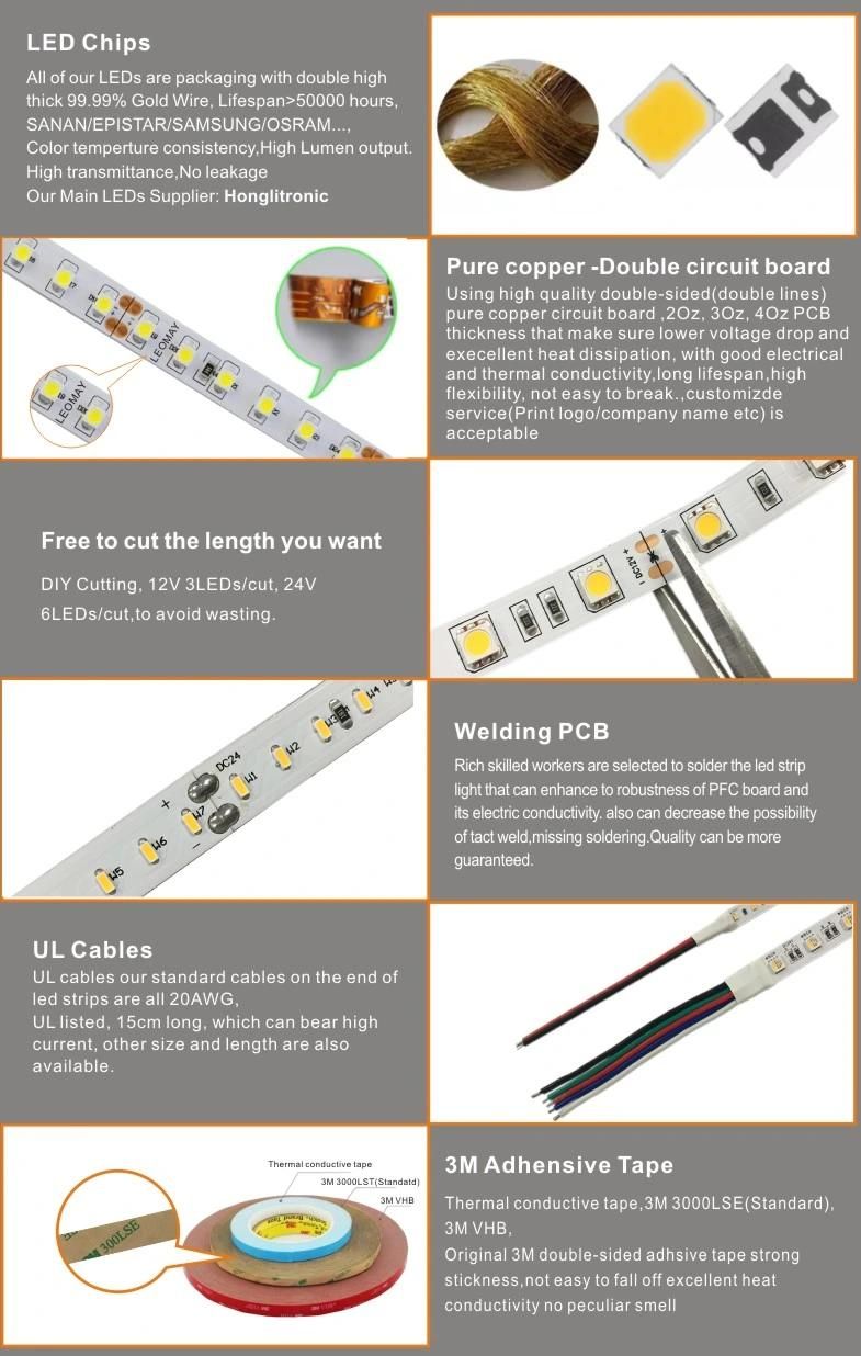 Double Color CCT Dual White SMD2835 LED Strip Light