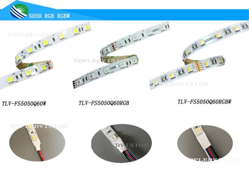 5V 12V 24V Flexible Light RGB LED Strip SMD 5050 60LEDs/M