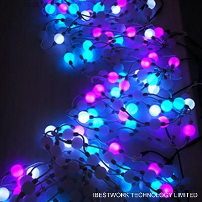 RGB DMX Ball String Lights Decorative Lights Programmable Glowing Balls for Building Decoration