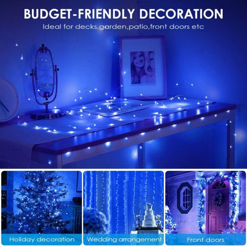 Solar LED Light Outdoor Garden Decoration DIY Christmas Easy to Install Holiday Bedroom Party Garlands 5/10/20m Flashing Lamps