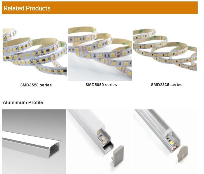 SMD2216 240LED 5mm 12V LED strip for LED linear light