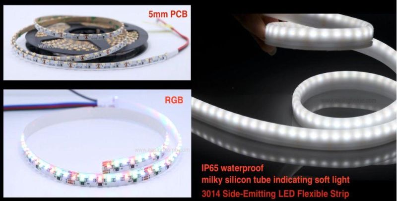 High Quality 3014 SMD Sideview LED Strip with Ce RoHS Heat Sink Flexible 100m Strip Light 24V 2400K Warm White