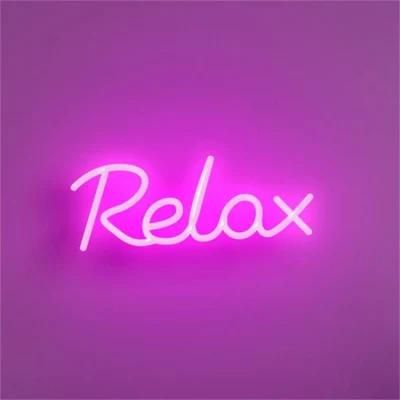 China 3D Logo Wall Mounted Acrylic Relax Neon Sign Neon Light