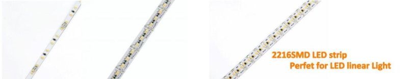 SMD2216 High Lumen High CRI Ra90 Ra95 Flex LED Strip for Dots Free Linear Light, Excellent Performance in Luminous Uniformity