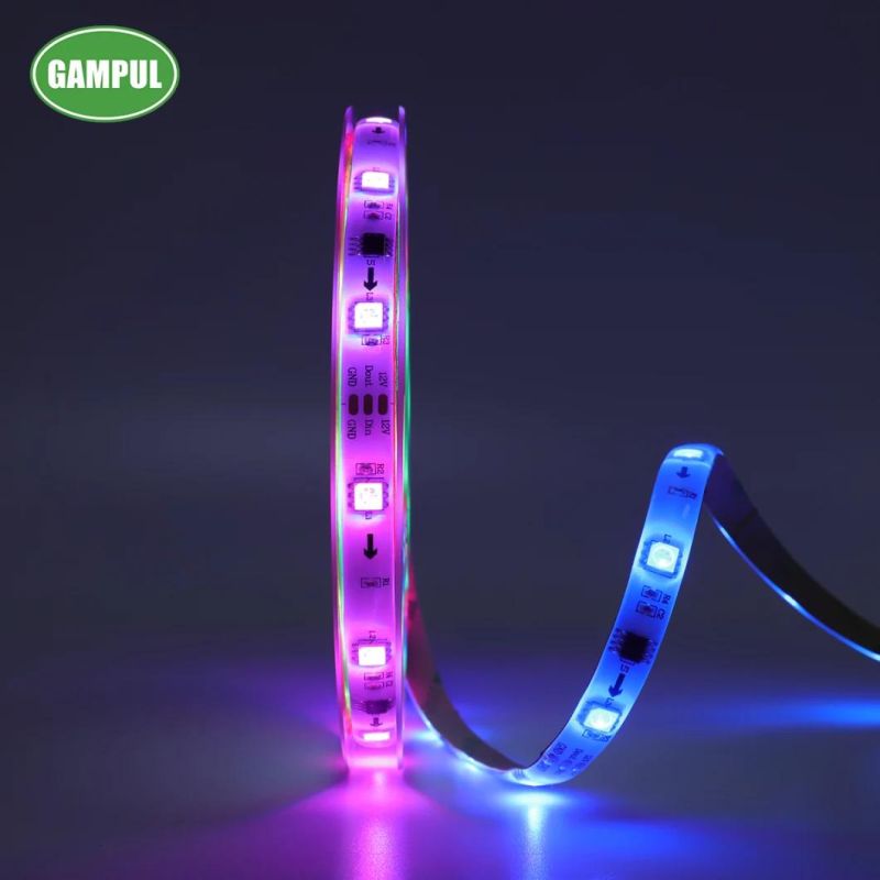 UL CE 18W Flexible Smart RGB Tape Lighting W/ Chasing