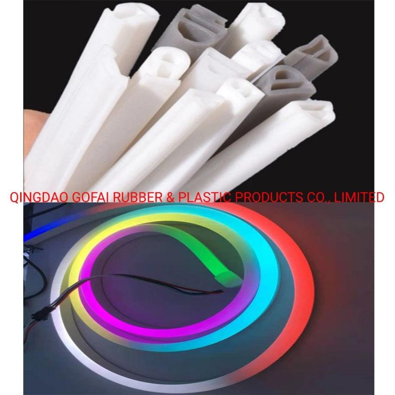 SMD Patch PCB Board Customized Extruded Profile Insulation Flexible LED Neon Light Strip Silicone Tube Silicone Sleeve