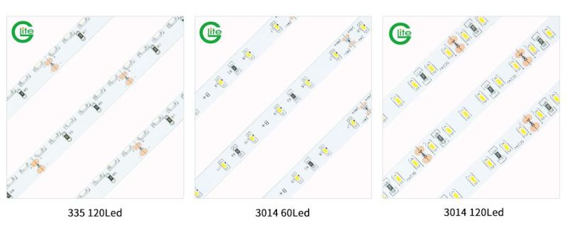 Wholesale SMD 3014 Side View Flexible LED Light Strip 120LEDs/M 12V DC LED Strips for Furniture Lights