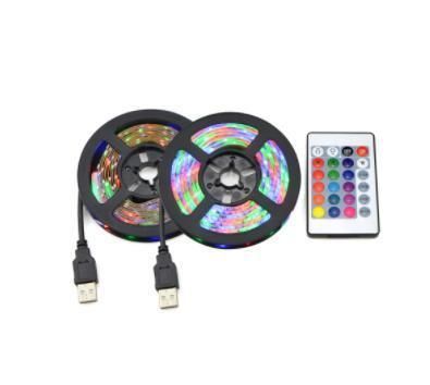 DC 5V USB 2835 LED RGB Strip Lamp RGB Book Light Bulb TV Background Decor Lighting Ribbon Desk Decor LED Lamp Tape 1m 2m 3m 4m 5m