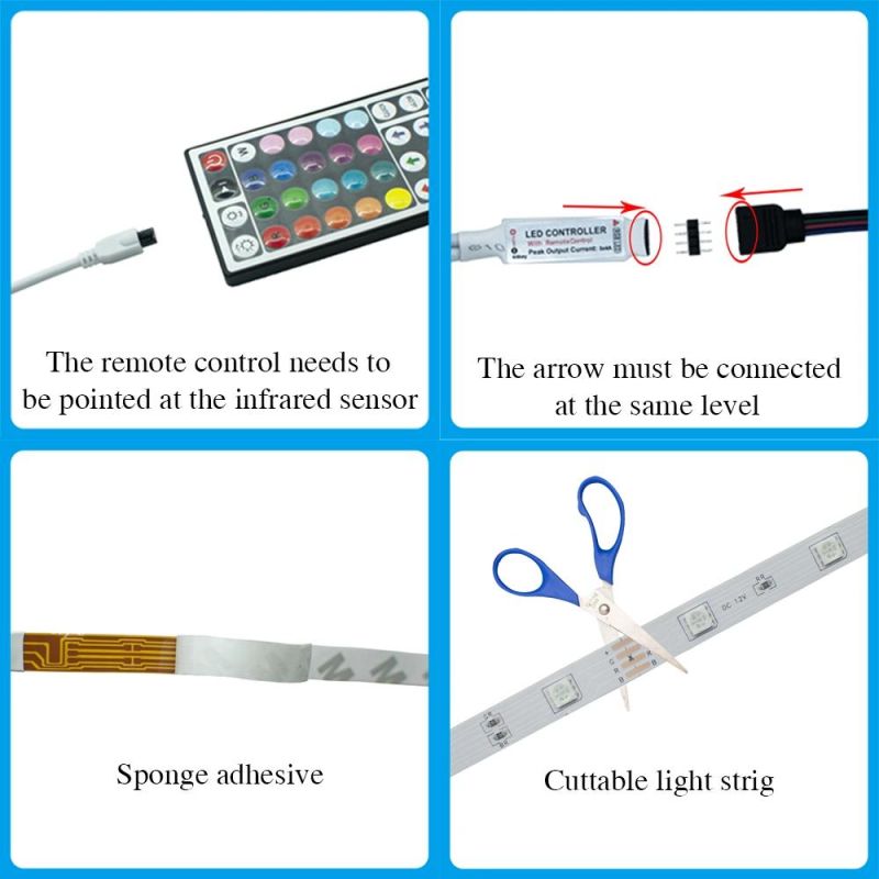 LED Strips Lights Bluetooth Iuces RGB 5050 SMD 2835 Waterproof WiFi Flexible Lamp Tape Ribbon Diode DC12V 5m 10m 15m 20m Color