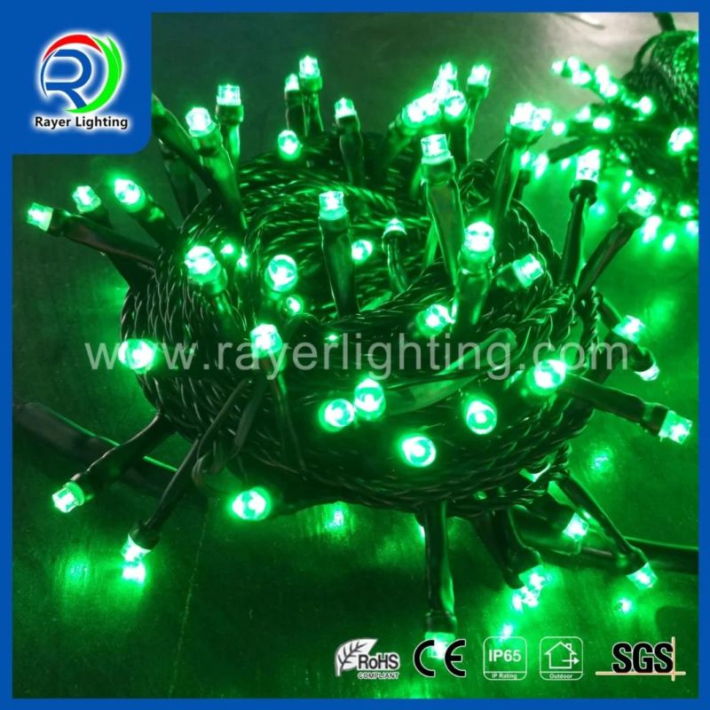 LED Lighting Chain Garden Christmas Outdoor Green String Lights