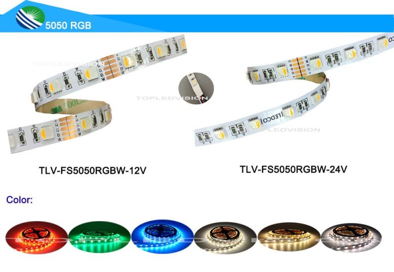 SMD 5050 Digital RGB IC Color Changing LED Strip Light 60LEDs