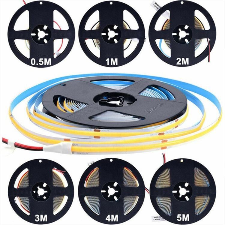 CE RoHS Approved 360 LEDs High CRI90 8mm Wide Flip Chip COB Flexible LED Strip