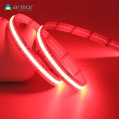 Csp LED RGB Strip 24V 10mm IP20 Indoor Light Strip Ultra Slim COB LED Strip