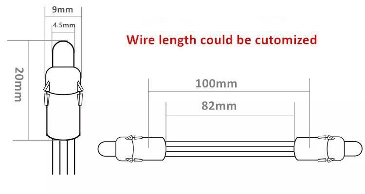 High CRI Pixel LED Light Lamp 9mm 12V DC 0.2W/PC Warm White 3000K LED Pixel Module