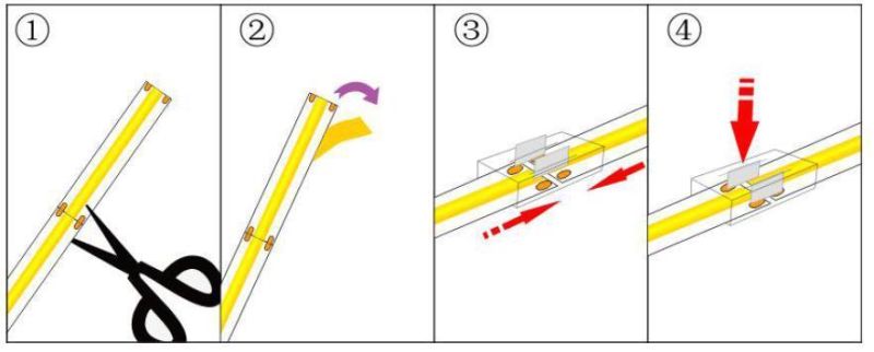 336LED COB LED Strip LED LED Strip Light COB LED Strip 24VDC Flexible Strip