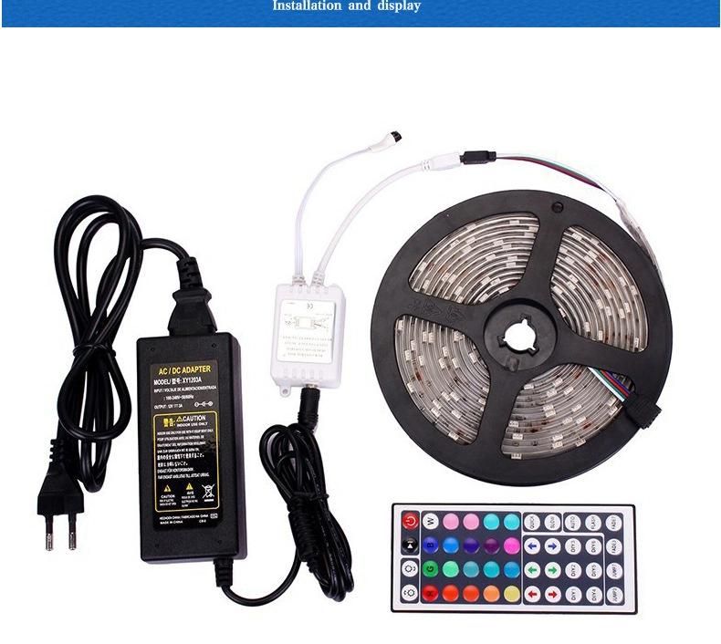 SMD 5050 RGB LED Strip Light Set Waterproof, with Controller and Driver