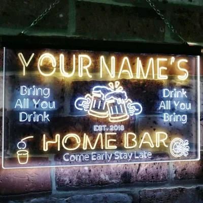 Neon Sign LED Light LED Neon Flex Customization Bar Neon LED Light Red LED Neon Sign