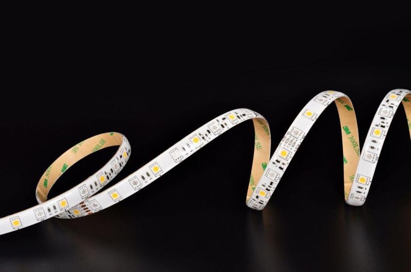 Single Row RGB + White Interval 5050 LED Strip 60LEDs/m 14.4W IP65 LED Strip Light