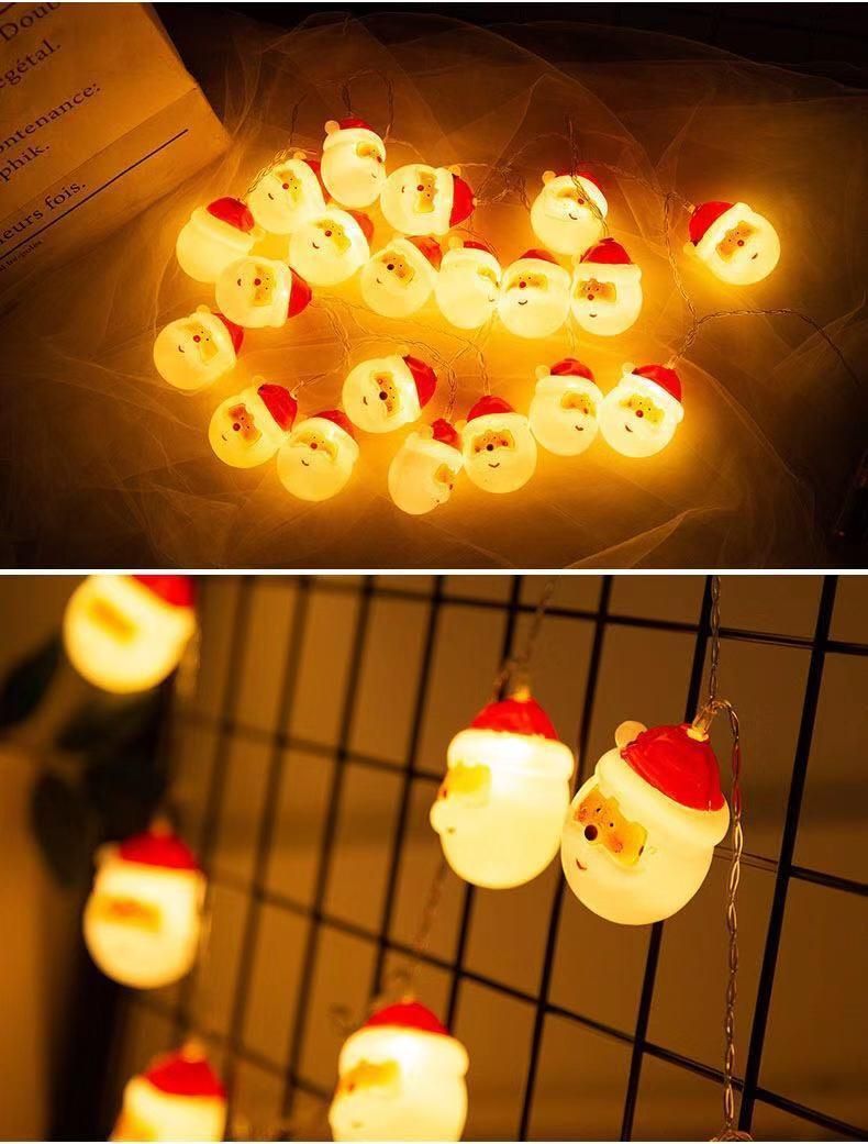 LED Santa Claus Snowman Lights Christmas Lights String Lights Room Decoration Lights Outdoor Christmas Lights