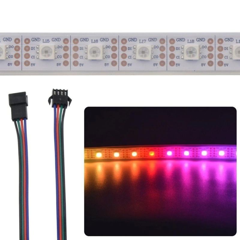 Apa102c 5V 5050 SMD RGB 60LED/M LED Pixel Strip