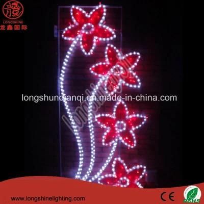 LED Flower Motif Holiday National Day Decorations