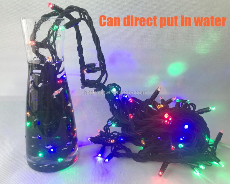 OEM Brown Cable IP68 LED Rubber String Light for Christmas Decoration