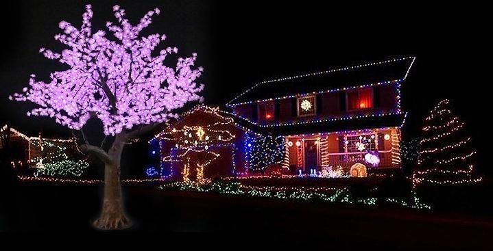 High Quality Middle Size Simulation LED Cherry Blossom Tree Light