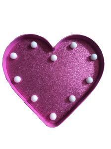 10inch Glitters LED Symbols Heart Light