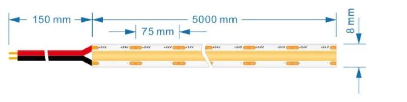 DC24V 280 Chips/Meter COB LED Strip