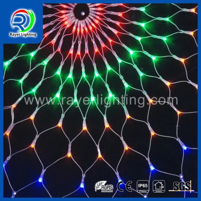 Holiday Party Christmas Decoration Multif Color 8 Functional LED Net Lights