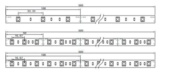 12V 10mm 30LEDs Low Power Consumption High Brightness SMD 5050 LED Light Strip