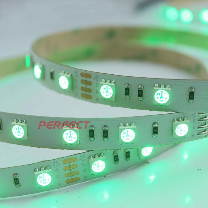 Decorative Light RGB Multi-Color Tape SMD5050 Flexible LED Strips 14.4W/M