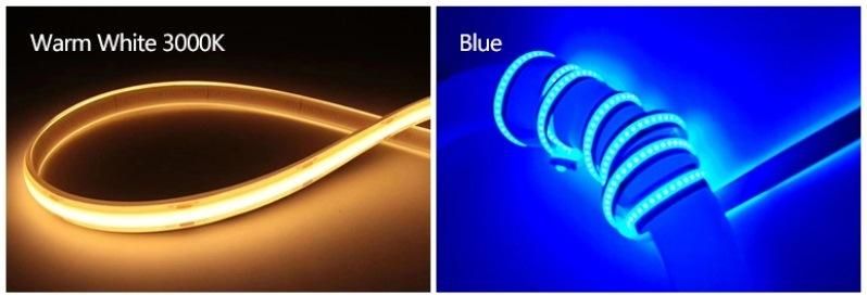 LED COB Strip Light High Density 480 LEDs/M 12V 24V Flexible Dotless LED Strip Lights LED Flexible Strip