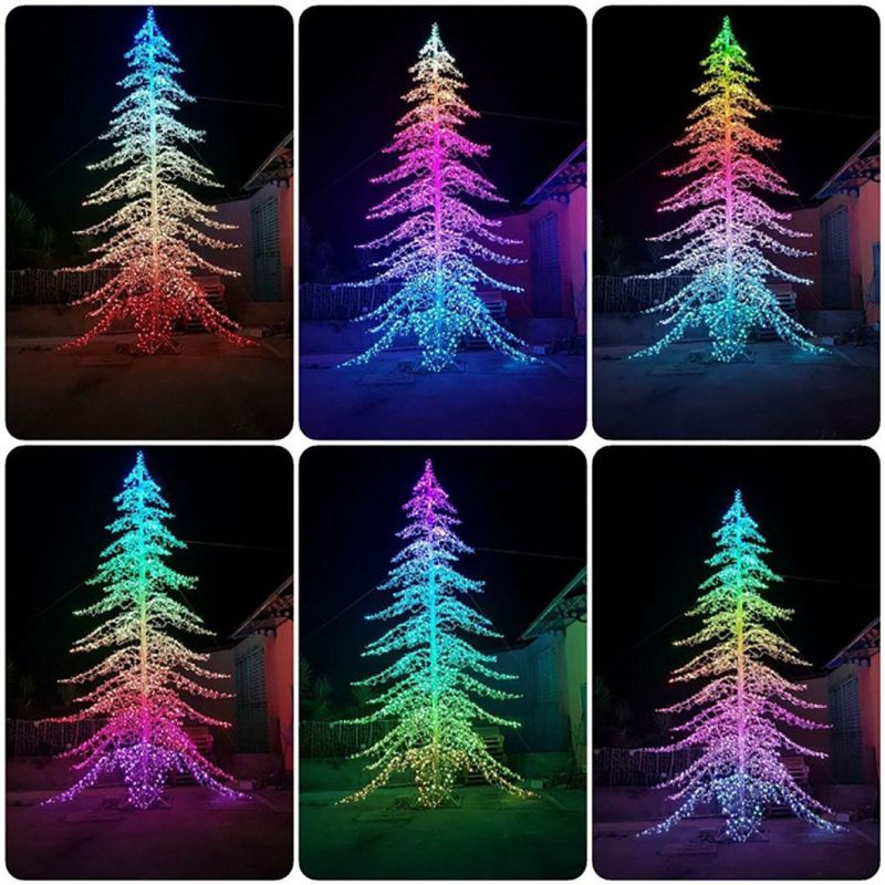 Christmas Use Remote Controlled LED RGB Color String Lights