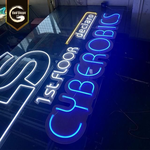 Custom Logo 3D Large LED Flex Bar Neon Beer Sign Letters