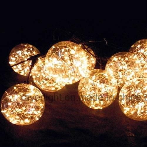 LED 15cm Decorative Lights Fancy Christmas Ball Light for Outdoor Christmas Ornament