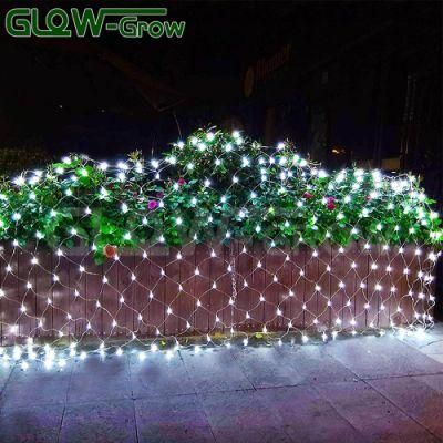 IP65 Waterproof 120V UL Listed LED Net Light White Outdoor Garland Christmas Light for Tree Decoration