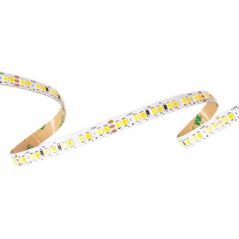 2835 Double Color Led Strip 192Leds/M Cct 24V 8Mm 16W